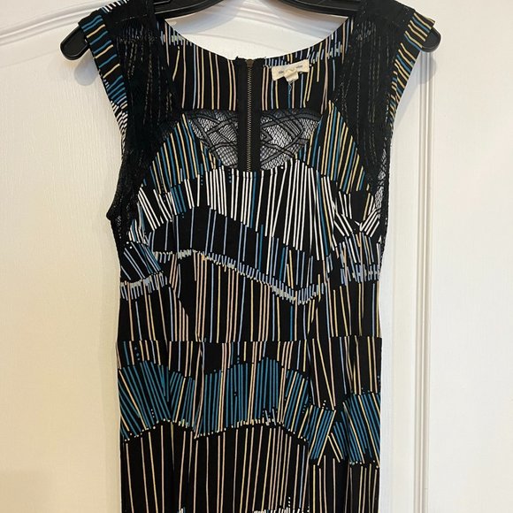 Silence + Noise multi-coloured & lace-back cocktail dress - Picture 1 of 3